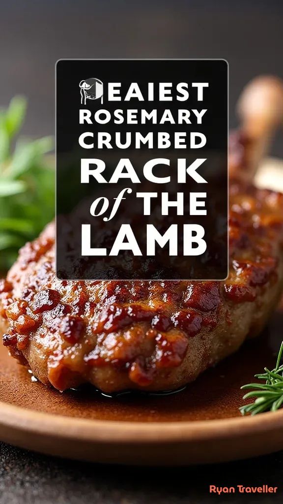 The Easiest Rosemary Crumbed Rack of Lamb
